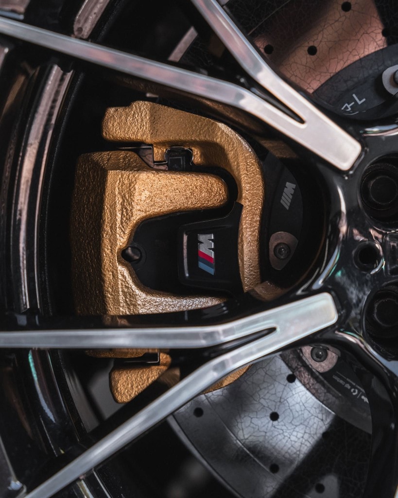 Ferrari F8 Tributo in Nero — aggressive front styling detail